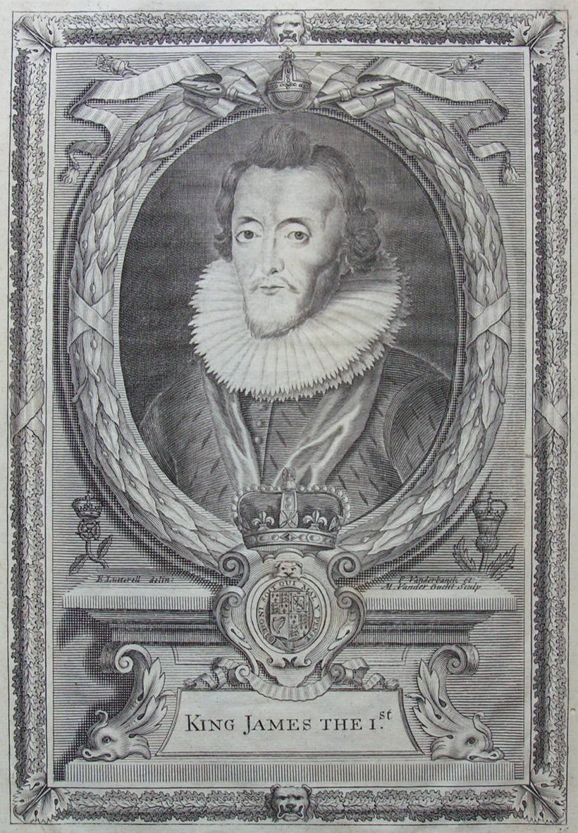 Print - King James the 1st. - Vandrebanck